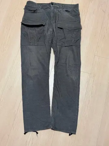 AX 그레이 카고 팬츠 코듀로이