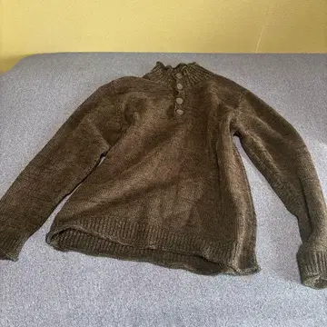 L+H WORKS STANDARD 버튼 하이넥 니트 L