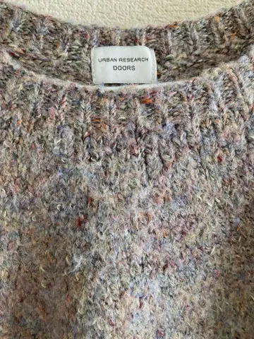 URBAN RESEARCH DOORS 믹스 컬러 니트 그레이 도어즈