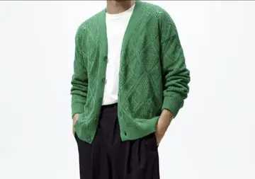 택 포함 새상품 ZARA 자라 코튼 니트 가디건