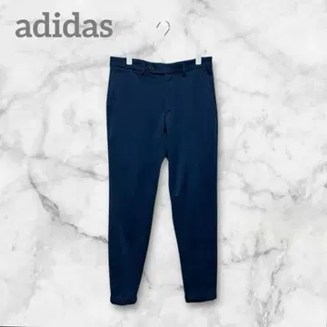 adidas 네이비 골프 스포츠 웨어 로고 스트레치 팬츠