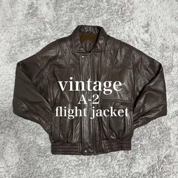 [ 초인기 ] 플라이트 자켓 A-2 램 가죽 vintage 90s