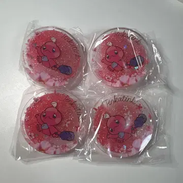 [해외] 포켓몬 공식 굿즈 캔뱃지 카누짱 4개 세트