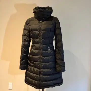 블랙 롱 다운 자켓