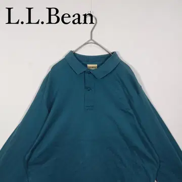 L.L.Bean 긴팔 피케 셔츠 그린 L USA 제조