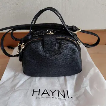 HAYNI 블랙 가죽 숄더백 로셰