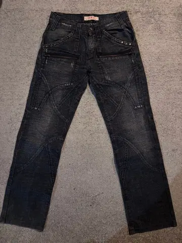 Studded denim pants Y2K grunge