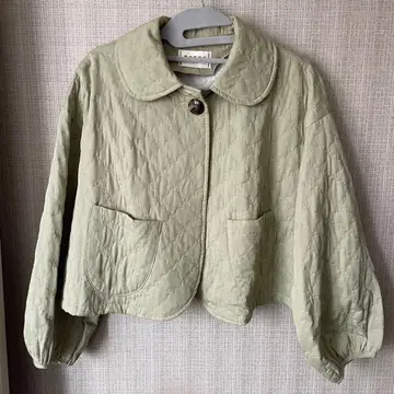 poppy 퀼팅 자켓 그린