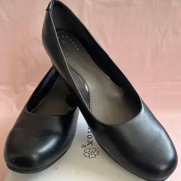 mossphlox 블랙 블랙 포멀 웨지솔 펌프스 24.5cm