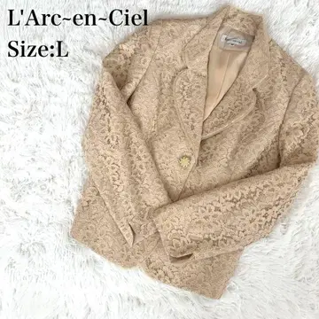 라르크 앙 시엘 자켓 전체 레이스 베이지 테일러드 자켓 L