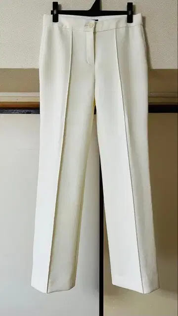 띠어리 스트레이트 팬츠 오프화이트 슬림 레그