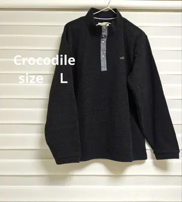 Crocodile 상의 L 사이즈 네이비 컬러