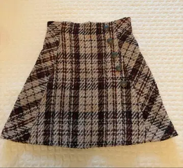 snidel 체크 무늬 미니 스커트 사이즈 0