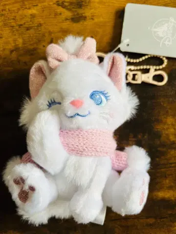 디즈니 마리 봉제 인형 키링