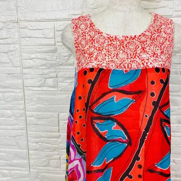 데시구알 원피스 슬리브리스 M 꽃무늬 컬러풀 [ 2646 ]