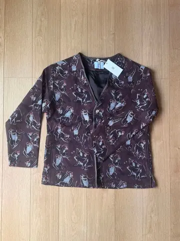 [ 미사용 새상품 ] tuitaci  노카라 자켓 원숭이 브라운