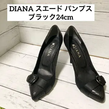 DIANA 스웨이드 펌프스 블랙 24cm