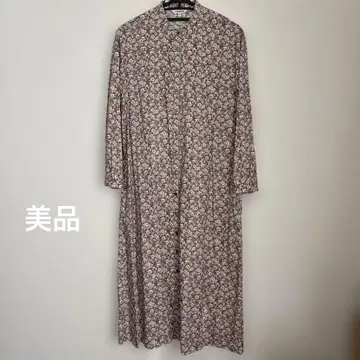 밴드 칼라 셔츠 원피스 리버티 프린트