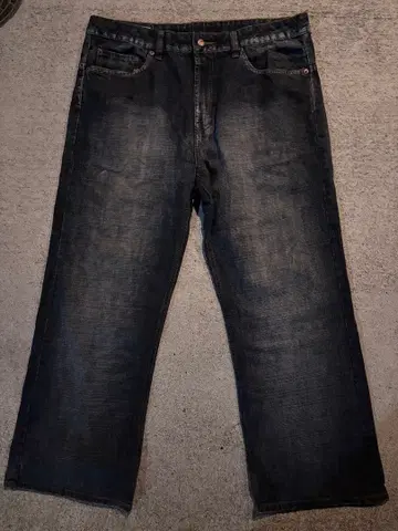 Straight denim pants Y2K grunge