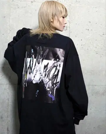 KINGLYMASK 도쿄 리벤저스 마이키 롱 T 블랙