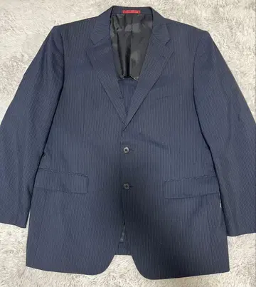 네이비 스트라이프 비즈니스 정장 자켓 아마도 3L 4L 상당