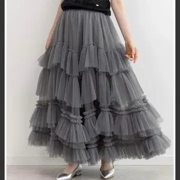 미사용 새상품 택 포함 RANDA 플리츠 캉캉 스커트