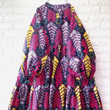 아프리칸 티어드 원피스