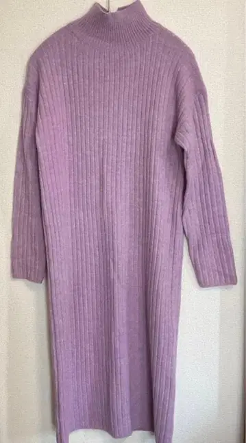 PLST 터틀넥 니트 원피스