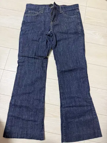 calvin klein 다크 블루 플레어 데님 팬츠 청바지