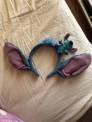 스티치 귀 머리띠 봉제 인형 포함