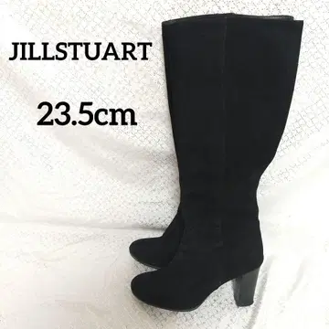 [ 새상품급 ] JILLSTUART 블랙 스웨이드 롱 부츠 질스튜어트