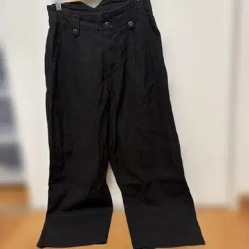 TUHARU 사만사 모스모스 블랙 린넨풍 와이드 팬츠 프리 사이즈