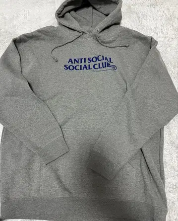 ANTI SOCIAL SOCIAL CLUB 그레이 후드티 XXL 사이즈