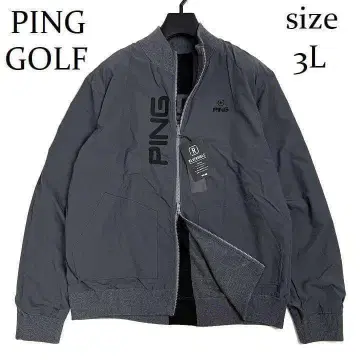 새상품 핑 골프 풀 집업 니트 리버서블 자켓 그레이 3L