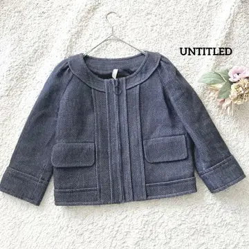 언타이틀 노카라 자켓 그레이 2 울100 일본제 월드