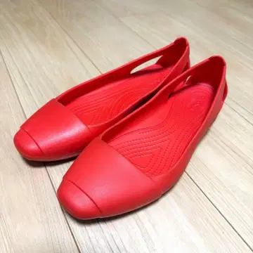 crocs 플랫슈즈 빨간색 26cm ( W10 )