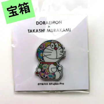 보물 상자! 무라카미 다카시 x 도라에몽 핀 배지 썬플라워 레인보우 컬러