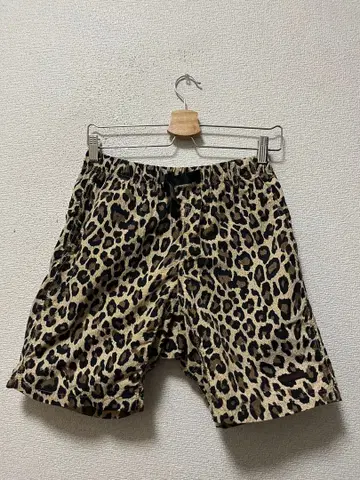 그라미치 나일론 이지 하프 팬츠 /S 레오파드 표범 무늬 클라이밍
