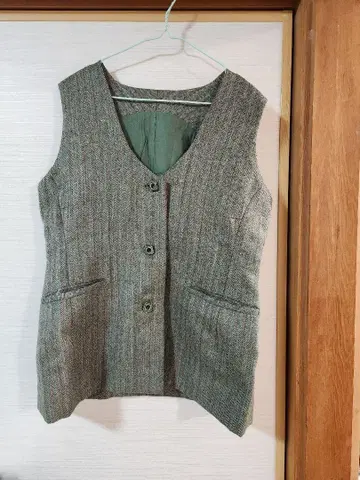 레트로 핸드메이드 베스트 구제 의류