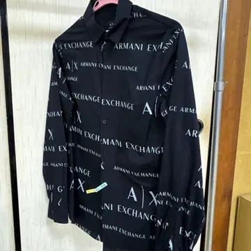 Armani Exchange 블랙 로고 셔츠 XS