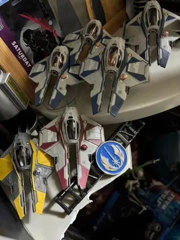 제다이 인셉터 미니어처 6기 & 제다이 엠블럼 세트