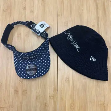 뉴에라 니트 햇 선바이저 택 포함 미사용 새상품 골프 모자 new