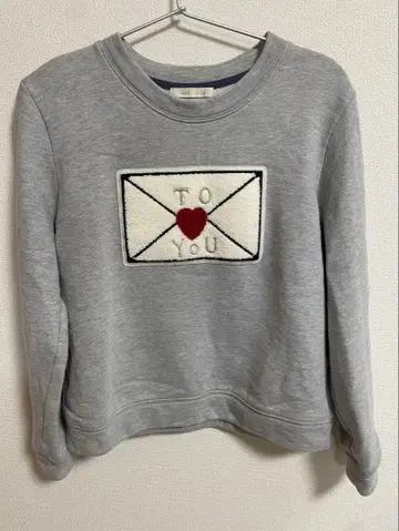 didizizi 자수 디자인 그레이 맨투맨