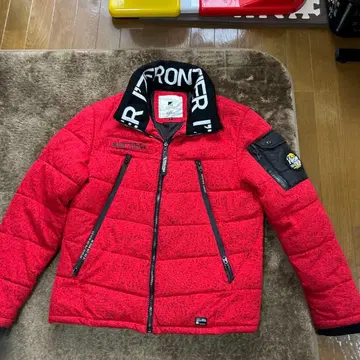 아이즈프론티어 방한 다운 자켓 남성용 빨간색 L 사이즈