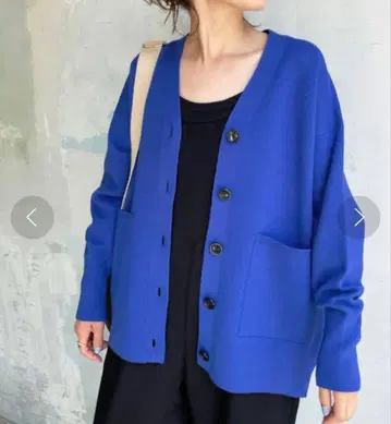 Spick & Span 더블 자카드 빅 가디건