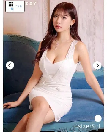 9/29 신상 V컷 카슈쿨 레이스 슬리브리스 타이트 미니 드레스