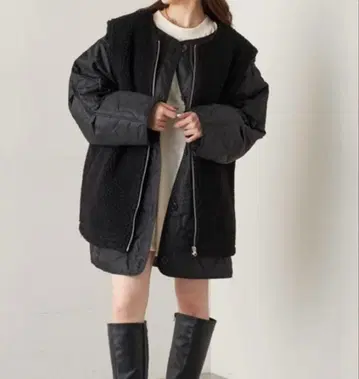 Chico 보아 베스트 + 퀼팅 라이너 블루종