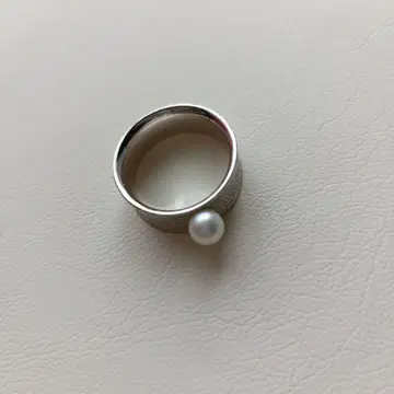 ete 펄 실버 반지