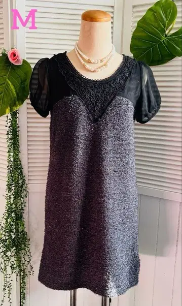 크리스마스 데이트에도 고급스러운 세련된 원피스 M [38]