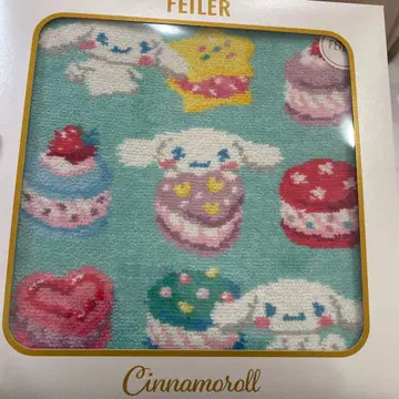 새상품 페이러 산리오 시나모롤 마카롱 FEILER 손수건